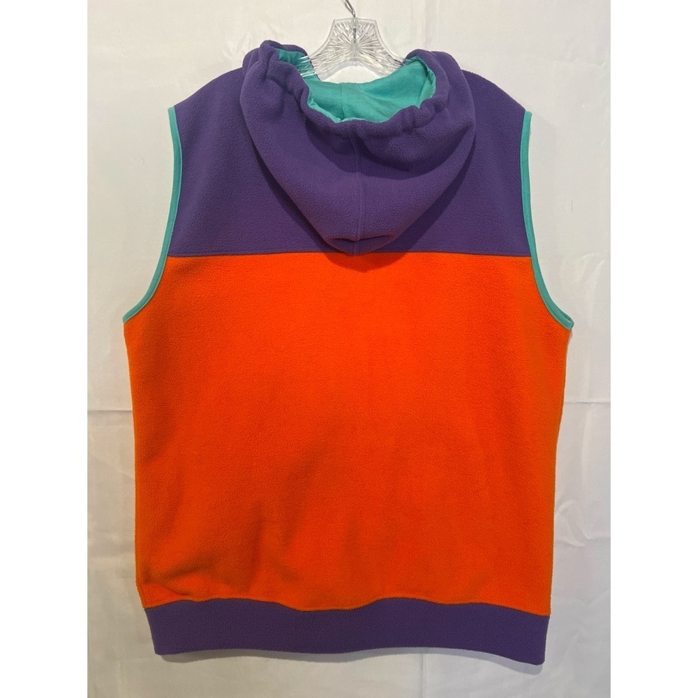 Free Nature Vest Men’s Large Multicolor Fleece Hooded Full Zip Pockets - Picture 3 of 12